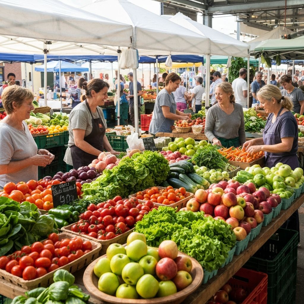 Tržnica s svježim proizvodima